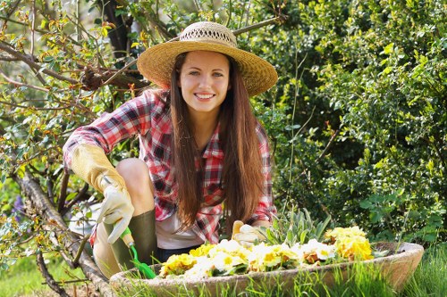 Waste removal and site clearance during landscaping